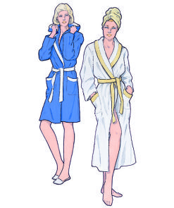 sewing patterns for bathrobe, model 39 & 40 from sewing patterns supplement 297