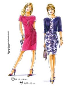 sewing patterns for a dress and a jacket summer 2016 Supplement 301